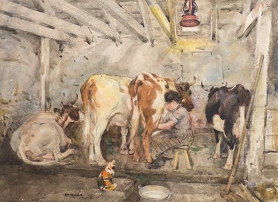 Bezerros (aquarela) de William Walls