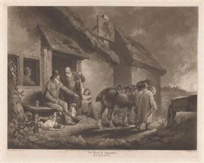 Caçadores e cães de caça com o seu saque numa estalagem
O Primeiro de Setembro, Noite (título sobre o objecto) de William Ward