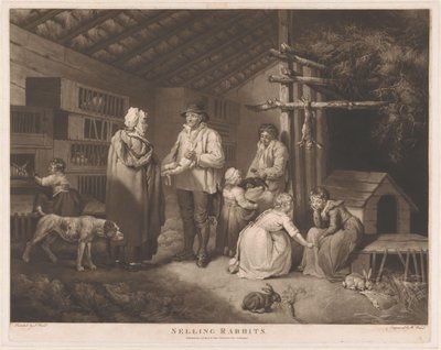 Vendedor de coelhos Vendendo Coelhos (título no objeto) de William Ward