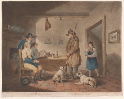Mannen em um herberg
Ale-house Politicians / Les Politiques du Cabaret (título sobre o objecto) de William Ward