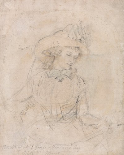 Estudo do Retrato da Sra. George Morland de William Ward