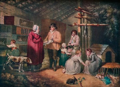 Venda de coelhos, 1796, 1919 de William Ward