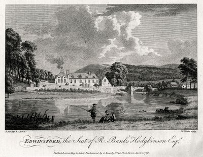 Edwinsford, sede de R Banks Hodgkinson Esq, Carmarthenshire, 1776 de William Watts