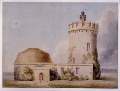 O Observatório e as Adições Propostas, c.1830 (aguarela no cartão) de William West