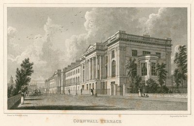Cornwall Terrace, Regent&39;s Park, Londres de William Westall