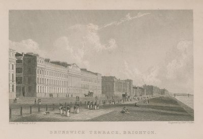 Visão geral, de, brunswick, terraço, em, brighton de William Westall