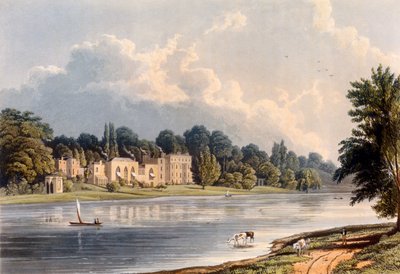 Villa do Papa em Twickenham, 1828 de William Westall