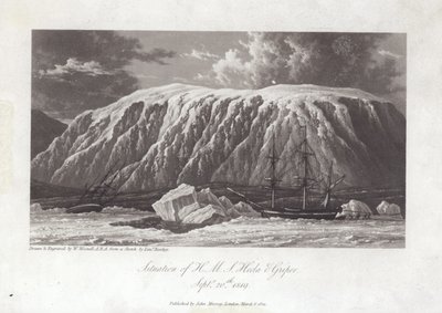 Situação do HMS Hecla e Griper de William Westall