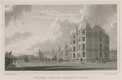 Sussex Place, Regent&39;s Park, Londres de William Westall