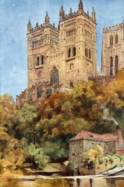 Durham, as Torres Ocidentais (lito colorido) de William Wiehe Collins