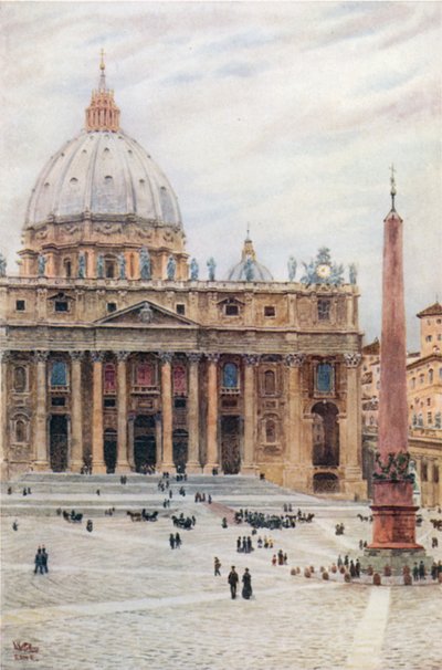 Roma. S. Pedro (lito a cores) de William Wiehe Collins
