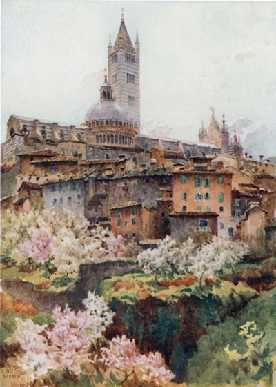 Siena. A Catedral (lito a cores) de William Wiehe Collins