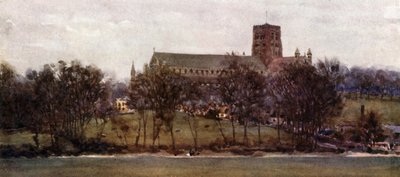St. Albans das Muralhas do Velho Verulam (lito a cores) de William Wiehe Collins