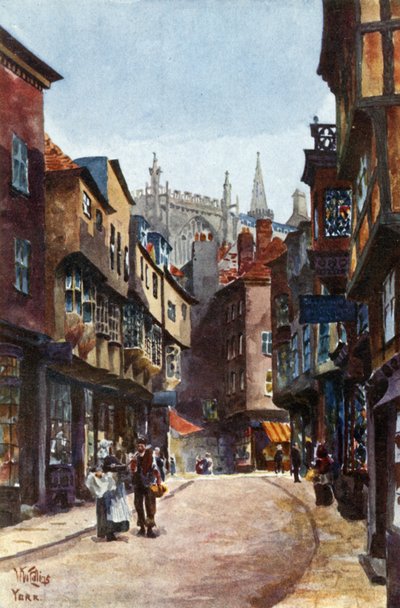 York, Stonegate (cor litho) de William Wiehe Collins