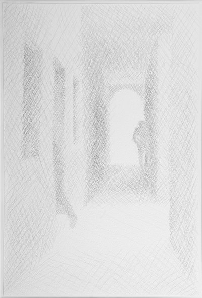 Archway to Rio Terra, Veneza, 2008 (Lápis sobre papel) de William Wilkins