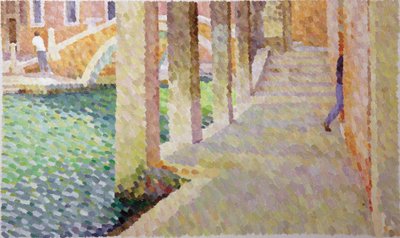 Sotoportego del Traghetto, 2011 (óleo sobre tela) de William Wilkins