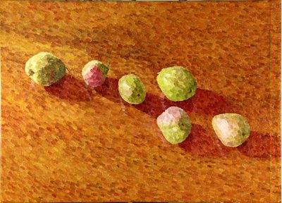 Still Life, Black Worcesters, 2013 (óleo sobre tela) de William Wilkins
