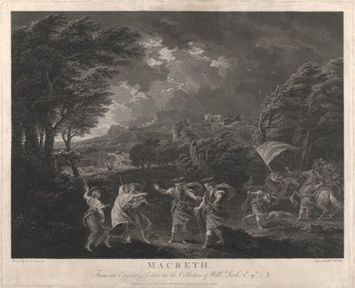 Macbeth e as Bruxas de William Woollett