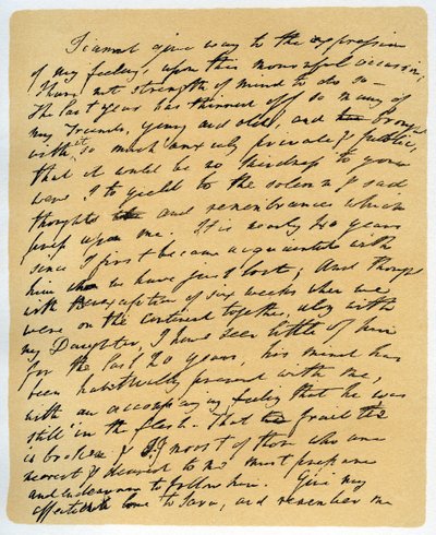 Carta de William Wordsworth sobre a morte de Samuel Taylor Coleridge, 29 de julho de 1834. de William Wordsworth