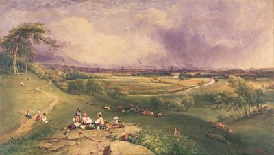 Manchester from the Cliff, Higher Broughton (aguarela sobre papel) de William Wyld