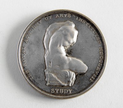 Medalha de R.A. concedida a George Frampton 10.12.1884 pelo melhor modelo de uma figura (metal) de William Wyon