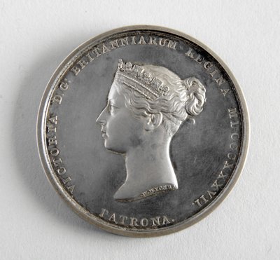Medalha de R.A. concedida a George Frampton 10.12.1884 pelo melhor modelo de uma figura (metal) de William Wyon