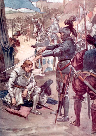 Rei Francisco I e Chevalier Bayard de William after Rainey