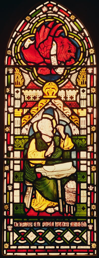 St. Mark, c.1870 (vidro manchado) de William and Company Morris