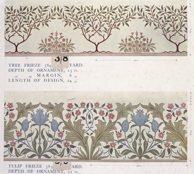 Livro de amostra de papel de parede, antes de 1917 (impressão) de William and Company Morris
