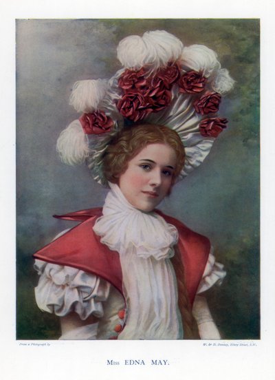 Edna May, atriz e cantora americana, 1901. de William and Daniel Downey