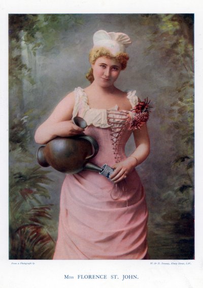 Florence St John, atriz e cantora inglesa, 1901. de William and Daniel Downey