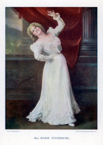 Marie Studholme, atriz inglesa de teatro, 1901. de William and Daniel Downey