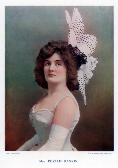 Phyllis Rankin, atriz americana, 1901. de William and Daniel Downey