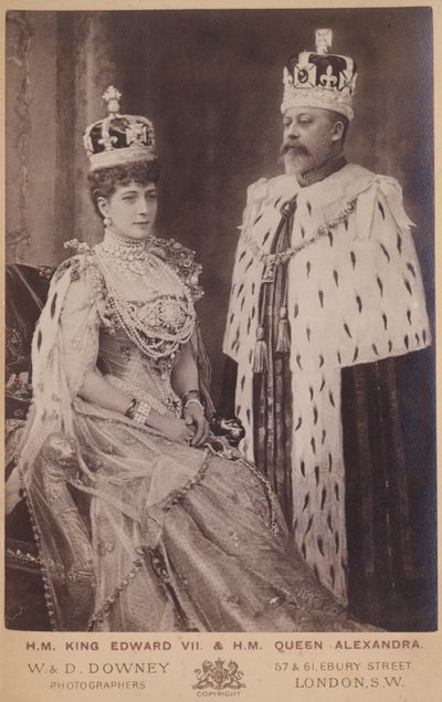 Rainha Alexandra e o rei Edward VII de William and Daniel Downey