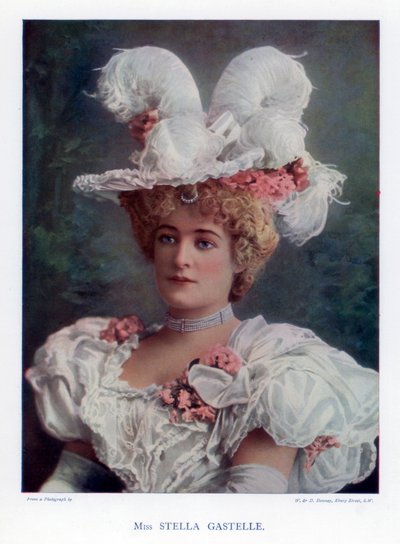 Stella Gastelle, atriz, 1901. de William and Daniel Downey