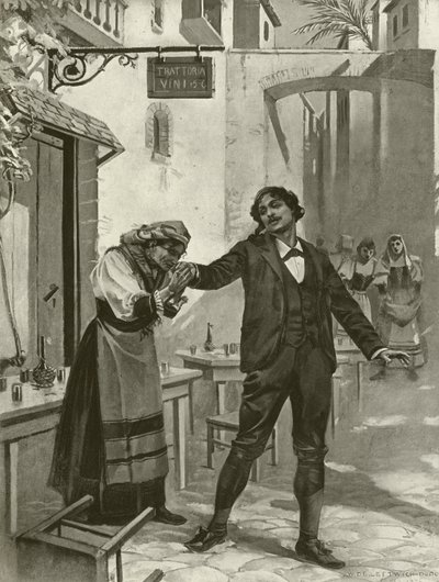Cavalleria Rusticana, Cena xi (gravura) de William de Leftwich Dodge