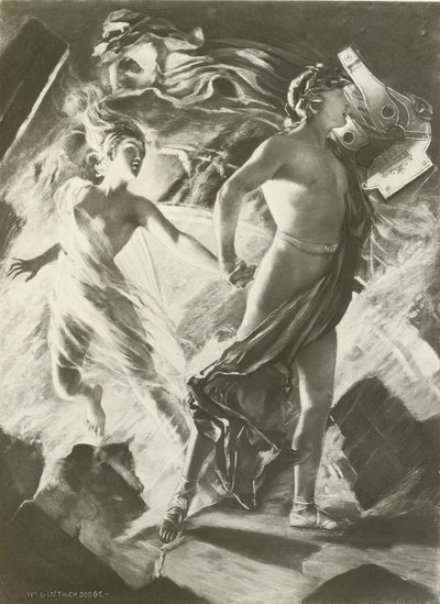 Orfeu e Eurídice, cena do Ato I (gravura) de William de Leftwich Dodge