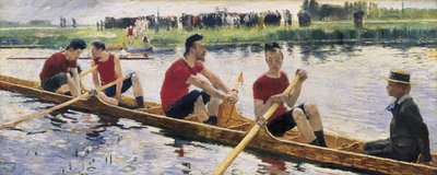 Os remadores (óleo sobre tela) de William van Strydonck