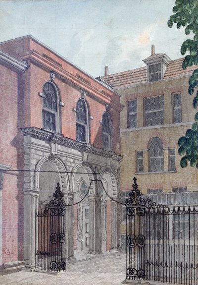 O pátio interior para o Old Salters &39;Hall, 1750 de Wilson
