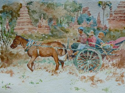 924 Um passeio pelos templos, Bagan de Wilson Clive