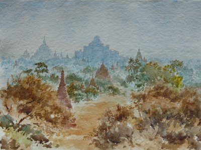 927 Bagan nascer do sol de Wilson Clive