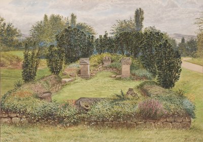 Templo de Antenociticus, Benwell (guache e wc no papel) de Wilson Hepple
