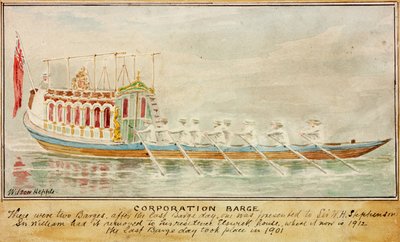 The Barge Corporation (tinta e aquarela sobre papel) de Wilson Hepple