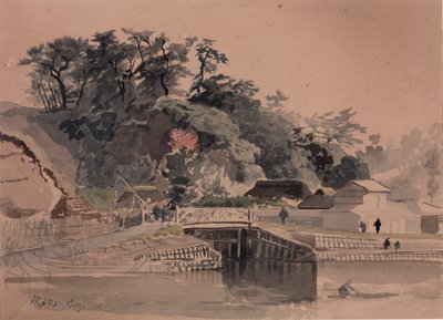 Paisagem com Ponte, meados do século XIX. de Winckworth Allan Gay