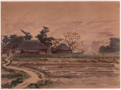 Paisagem com casas de Winckworth Allan Gay