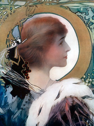 Sra. Brown Potter, atriz americana, c1902. de Window and Grove
