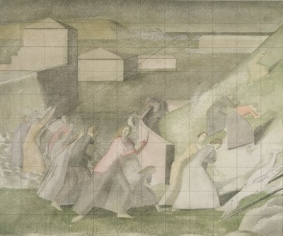Estudo para o Dilúvio de Winifred Knights