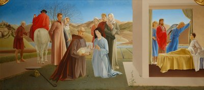 Tríptico - São Martinho de Tours de Winifred Knights