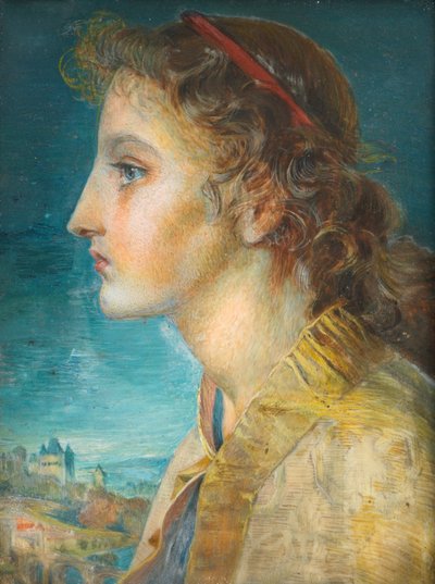 Oriana (aquarela e cor do corpo no cartão) de Winifred Sandys