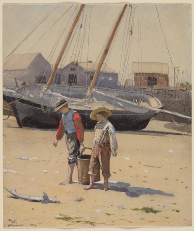 Um cesto de amêijoas de Winslow Homer